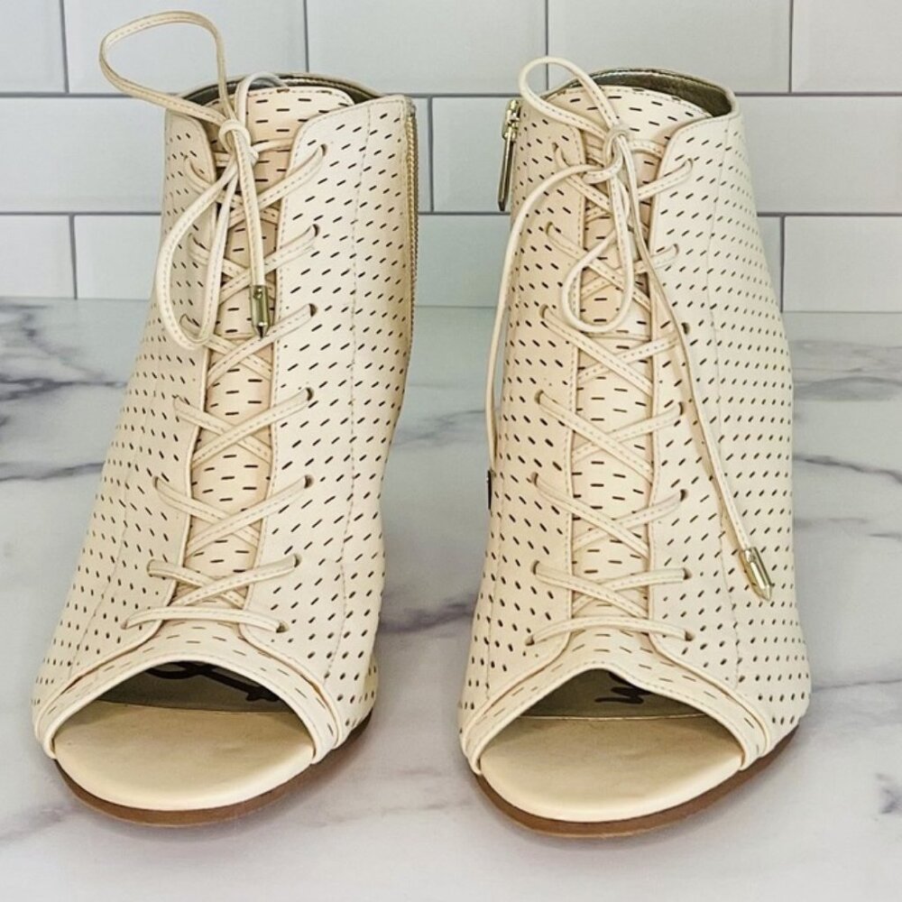 Sam Edelman "Ennette" Perforated Lace Up Bootie